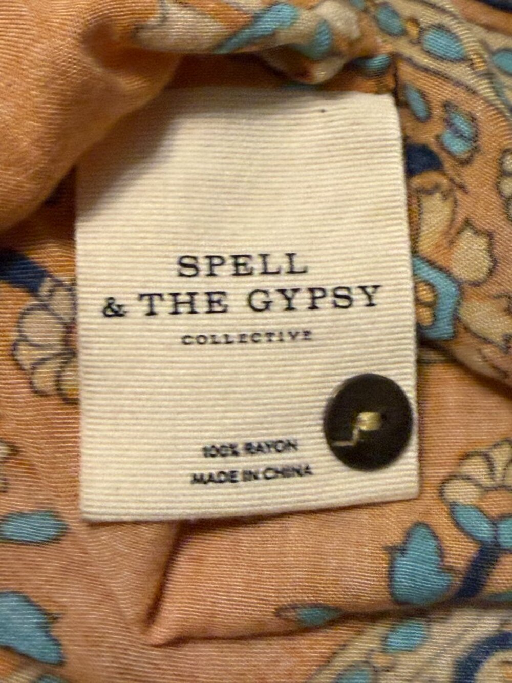 Spell & The Gypsy Gold Delirium Maxi Dress NWOT Small Boho Rare - Picture 8 of 15